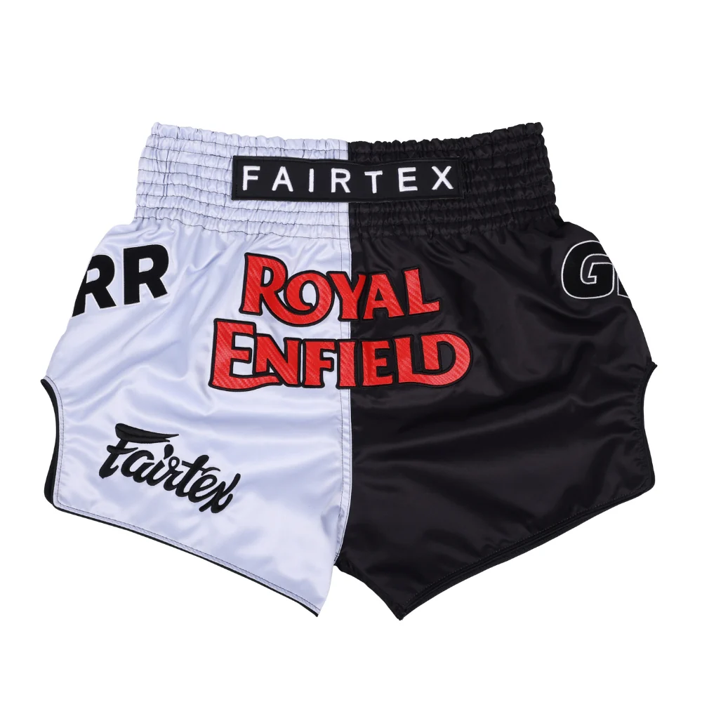 Fairtex x Royal Enfield Limited Edition Shorts, Black/White, photo 1 of 2